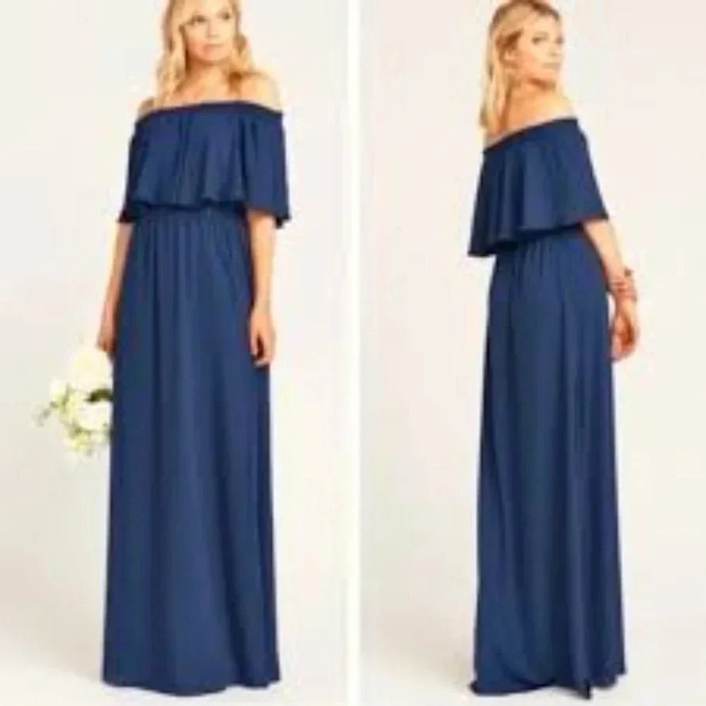 Show Me Your Mumu Bridesmaid Dress Blue S